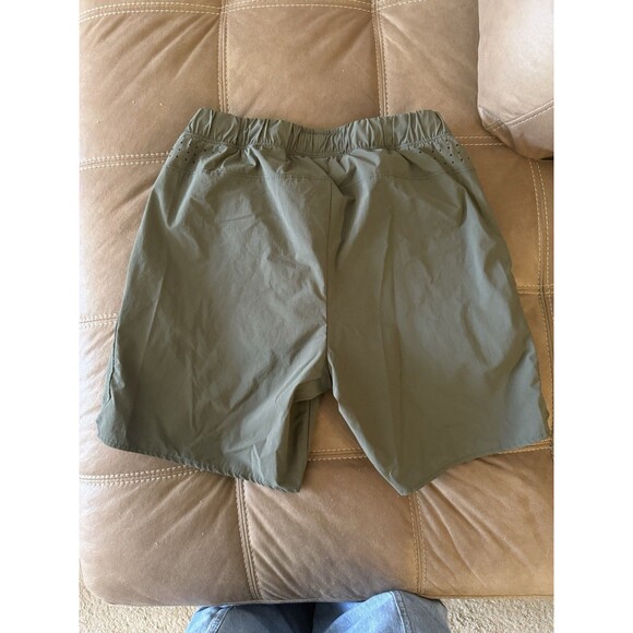 Abercrombie Fitch Shorts Men XS Green Stretch Training Active Gym Yoga - Picture 5 of 7